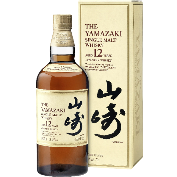 (舊版黃盒)山崎12年單一麥芽威士忌 700ml THE YAMAZAKI SINGLE MALT WHISKY AGE 12 YEARS