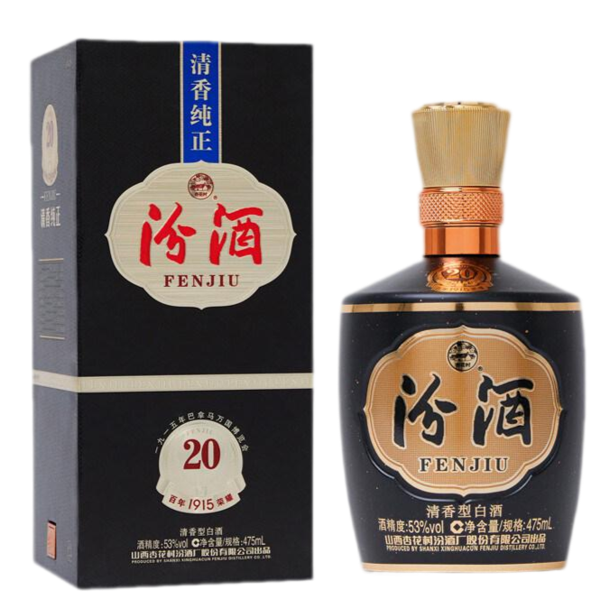汾酒巴拿馬萬博會金獎20年陳釀 53度(清香型白酒) 475ml