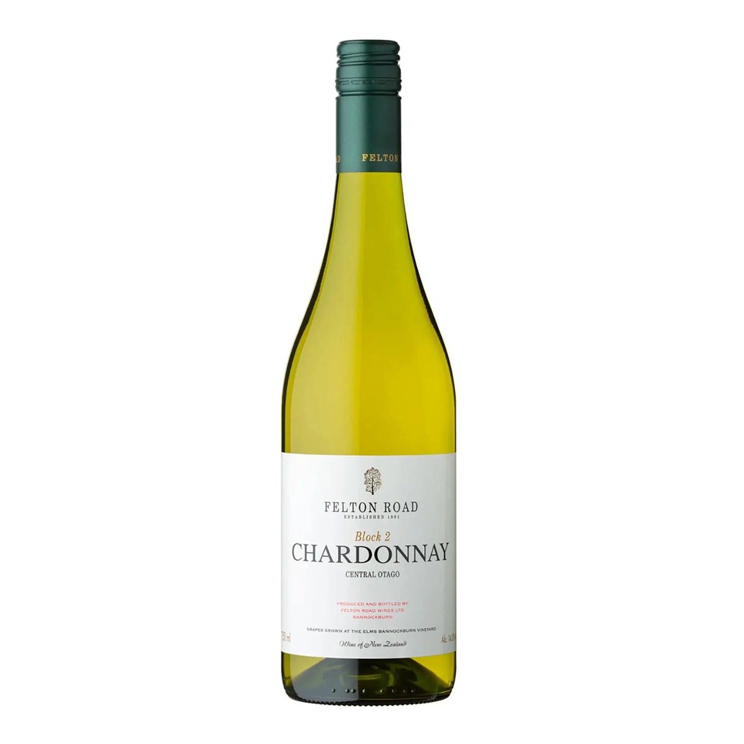 飛騰酒莊中奧塔哥伯樂2莎當妮2021年 Felton Road Central Otago Block 2 Chardonnay