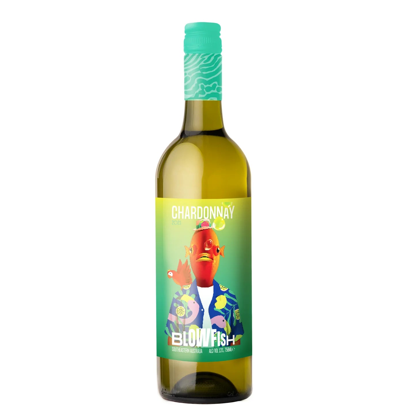 澳洲寶貝魚酒莊莎當妮白葡萄酒2021年 750ml BLOWFISH CHARDONNY