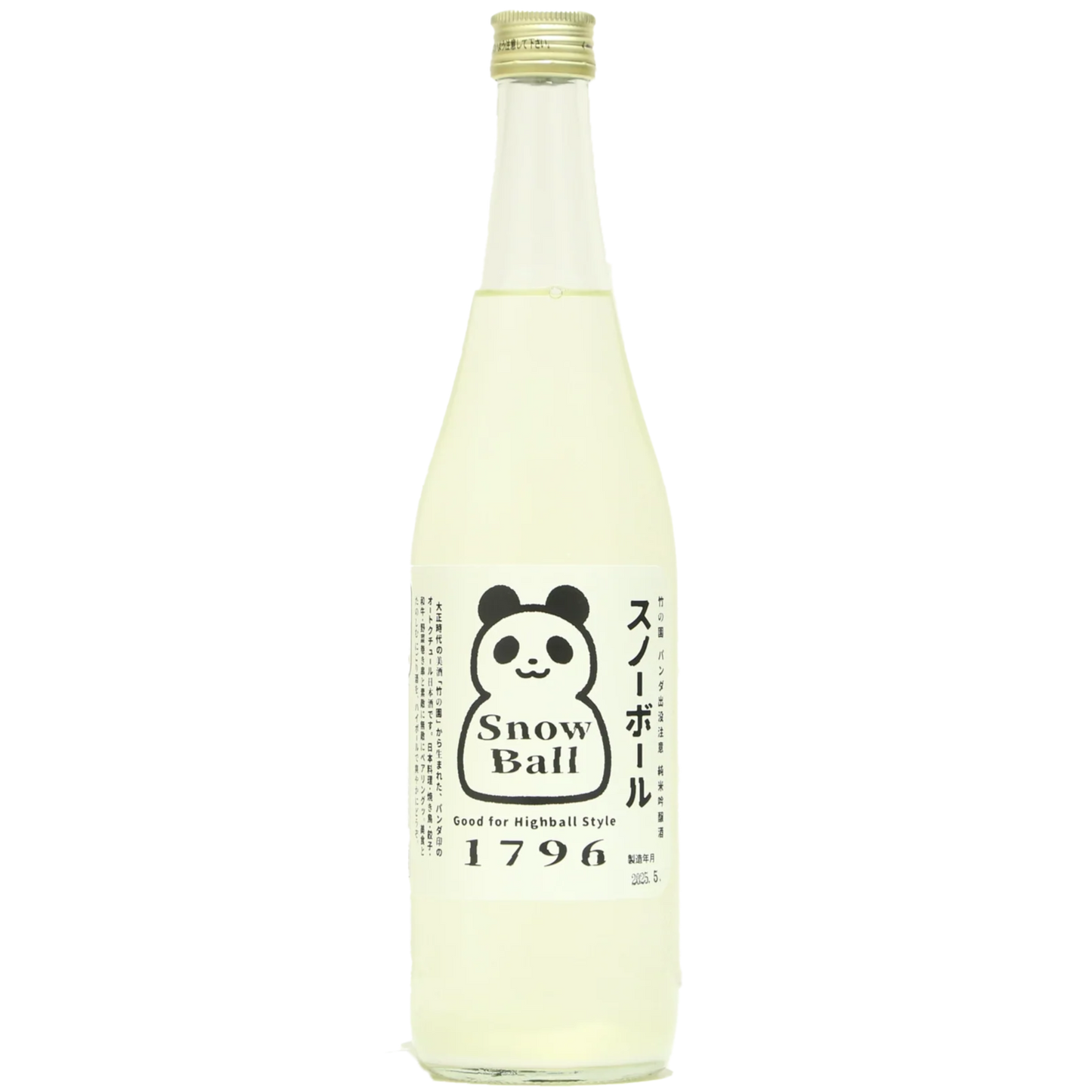 竹乃園熊貓出沒注意雪球純米吟釀720ml