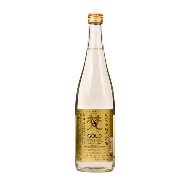 梵 GOLD 無濾過 純米大吟釀 720ml Born Gold Junmai Daiginjo