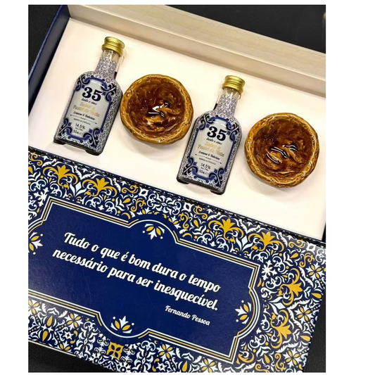 葡撻酒【甜美回憶】禮盒套裝(50ml X2+葡撻杯2個) Licor 35 Sweetheart Memories Pack 50ml X 2