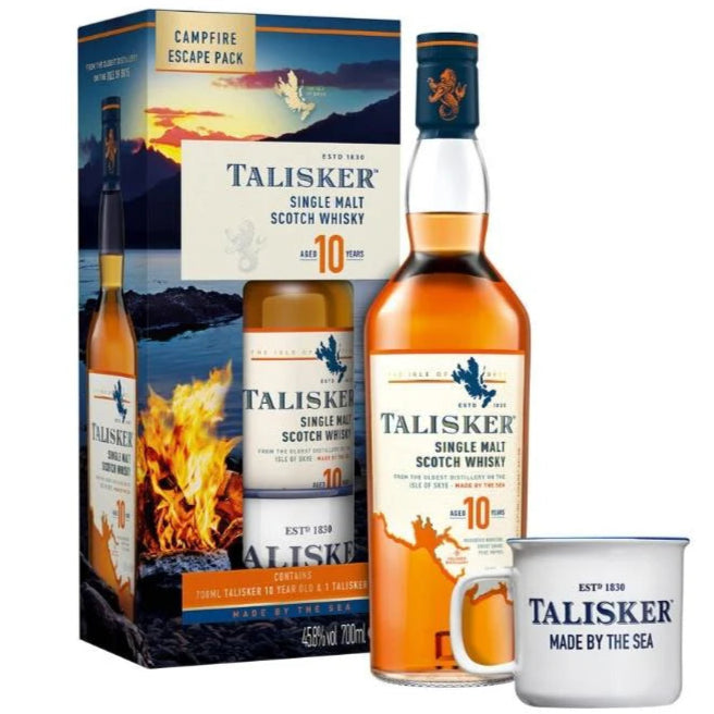 泰斯卡10年威士忌禮盒裝（帶杯)700ML TALISKER 10 YRS SINGLE MALT SCOTCH WHISKY