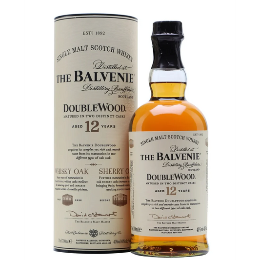 百富12年雙桶威士忌700ML THE BALVENIE 12 YRS DOUBLEWOOD SINGLE MALT SCOTCH WHISKY