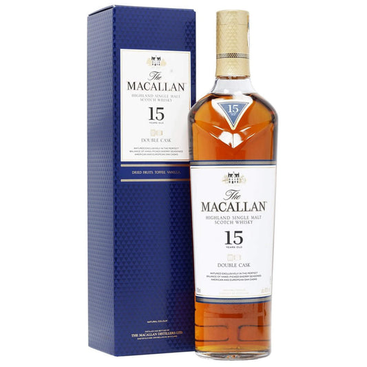 麥卡倫15年雙雪莉桶威士忌 700ml THE MACALLAN HIGHLAND SINGLE MALT WHISKY AGE 15 YEARS DOUBLE CASK