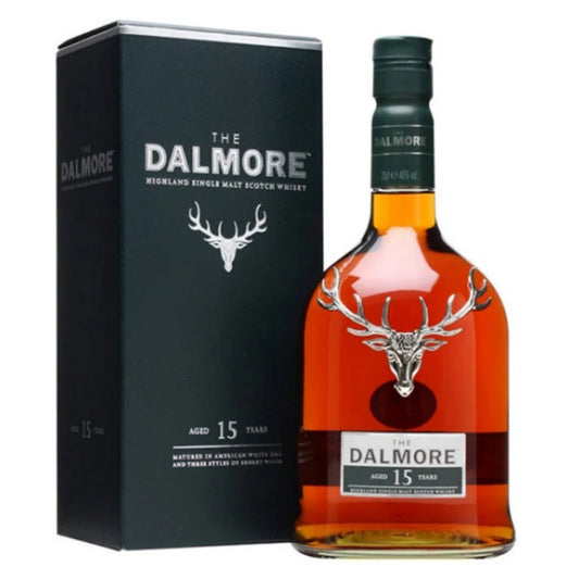 大摩15年雙桶威士忌700ml  DALMORE 15 YEARS SINGLE MALT SCOTCH WHISKY