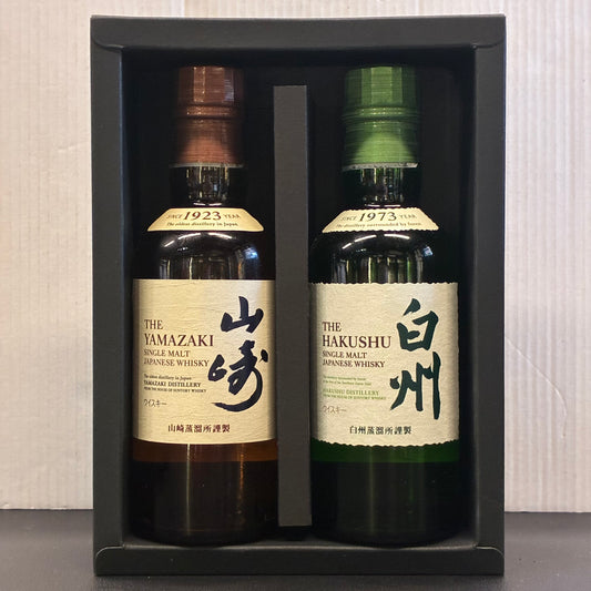 山崎、白州威士忌酒辦套裝（180ml x 2支）