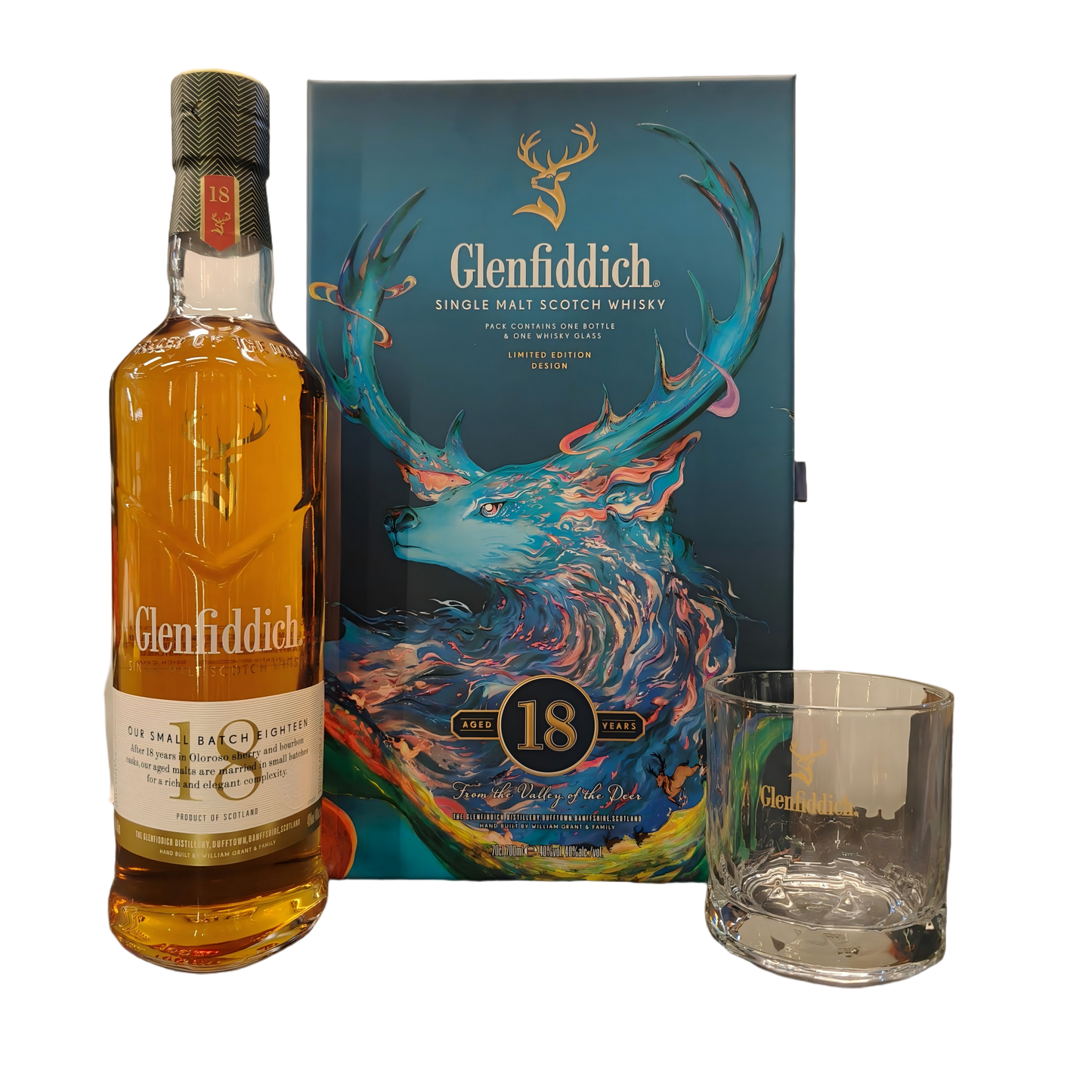 格蘭菲迪18年威士忌禮盒裝(700ML) GLENFIDDICH SINGLE MALT WHISKY AGE 18 YEARS