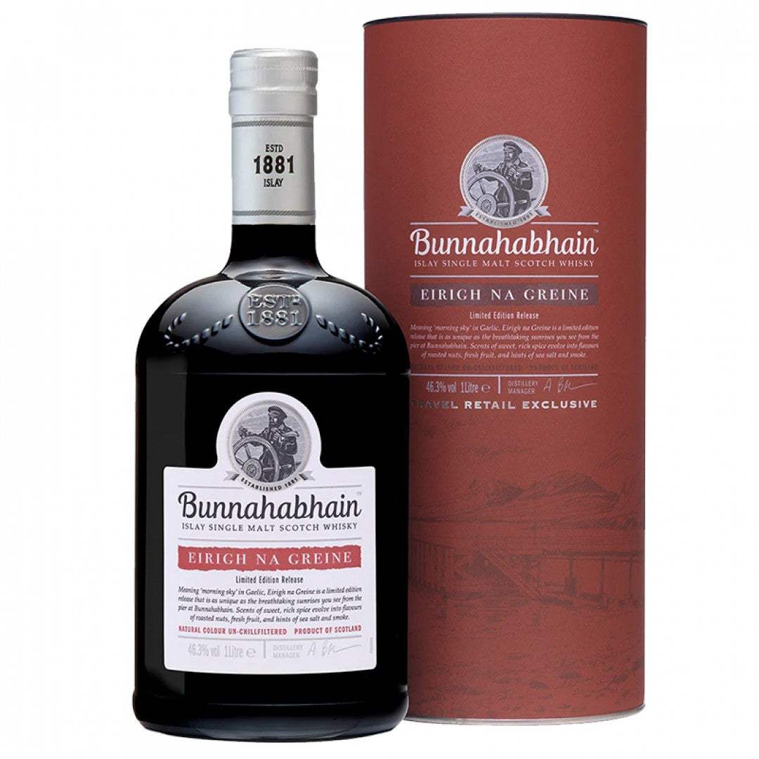 布納哈本 日出 單一麥芽威士忌1L  BUNNAHABHAIN EIRIGH NA GREINE ISLAY SINGLE MALT SCOTCH WHISKY 1L