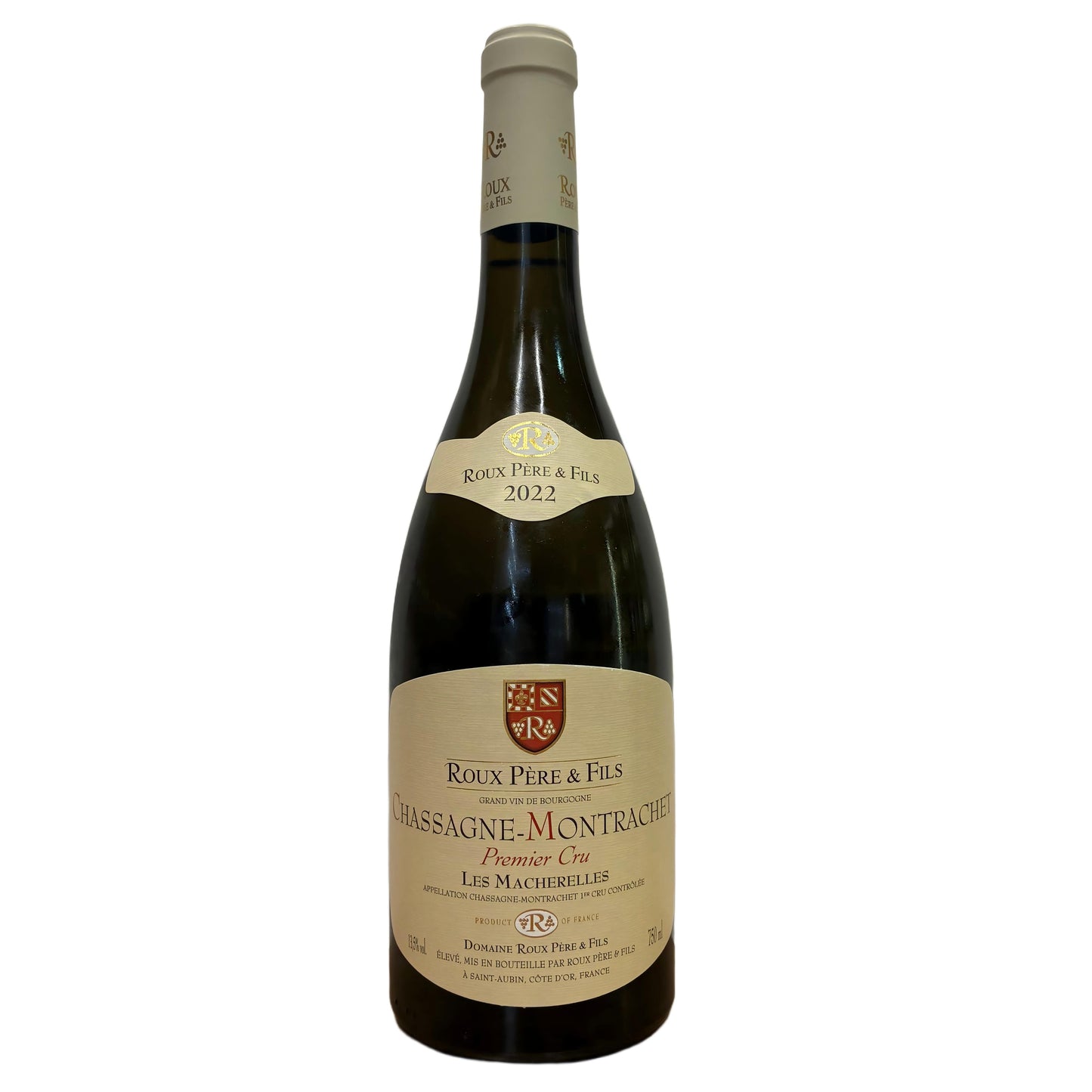魯氏父子酒莊麥克勒斯(香榭蒙哈榭一級園)白2022年750ml  ROUX PERE & FILS LES MACHERELLES CHASSAGNE MONTRACHET  1ER CRU BLANC