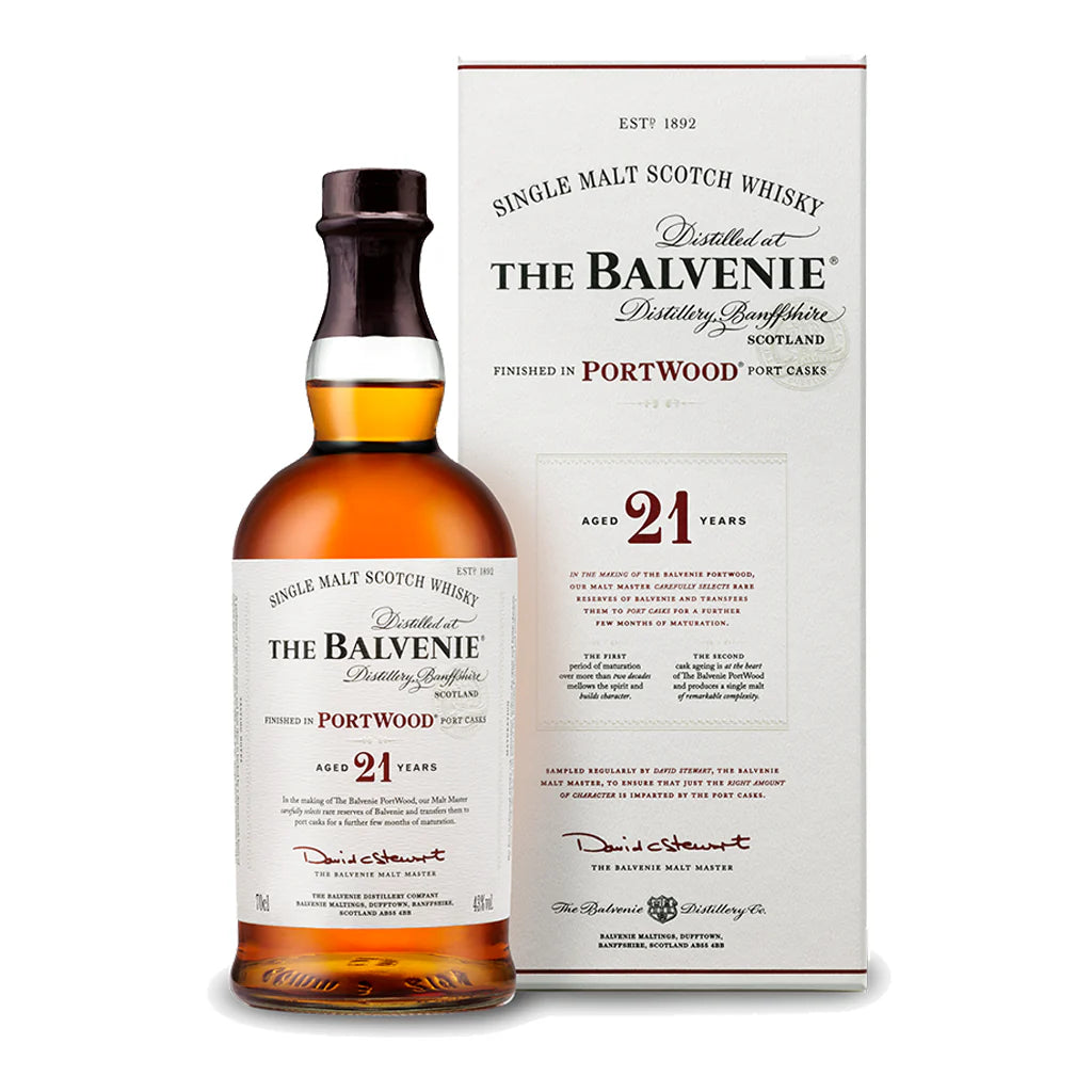 百富21年波特桶單一麥芽威士忌700ML THE BALVENIE 21 YRS PORT WOOD SINGLE MALT SCOTCH WHISKY