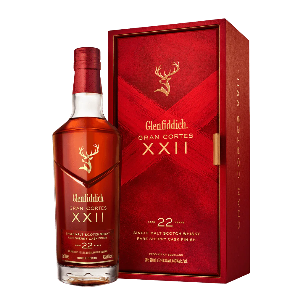 格蘭菲迪22年雪莉桶威士忌700ml  GLENFIDDICH SINGLE MALT WHISKY AGE 22 YEARS GRAN CORTES