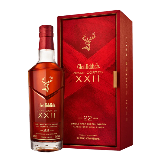 格蘭菲迪22年雪莉桶威士忌700ml  GLENFIDDICH SINGLE MALT WHISKY AGE 22 YEARS GRAN CORTES