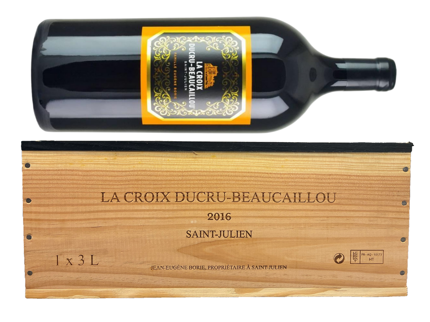 寶嘉龍莊園副牌2016年(原莊木盒)3000ml   LA CROIX DUCRU-BEAUCAILLOU
