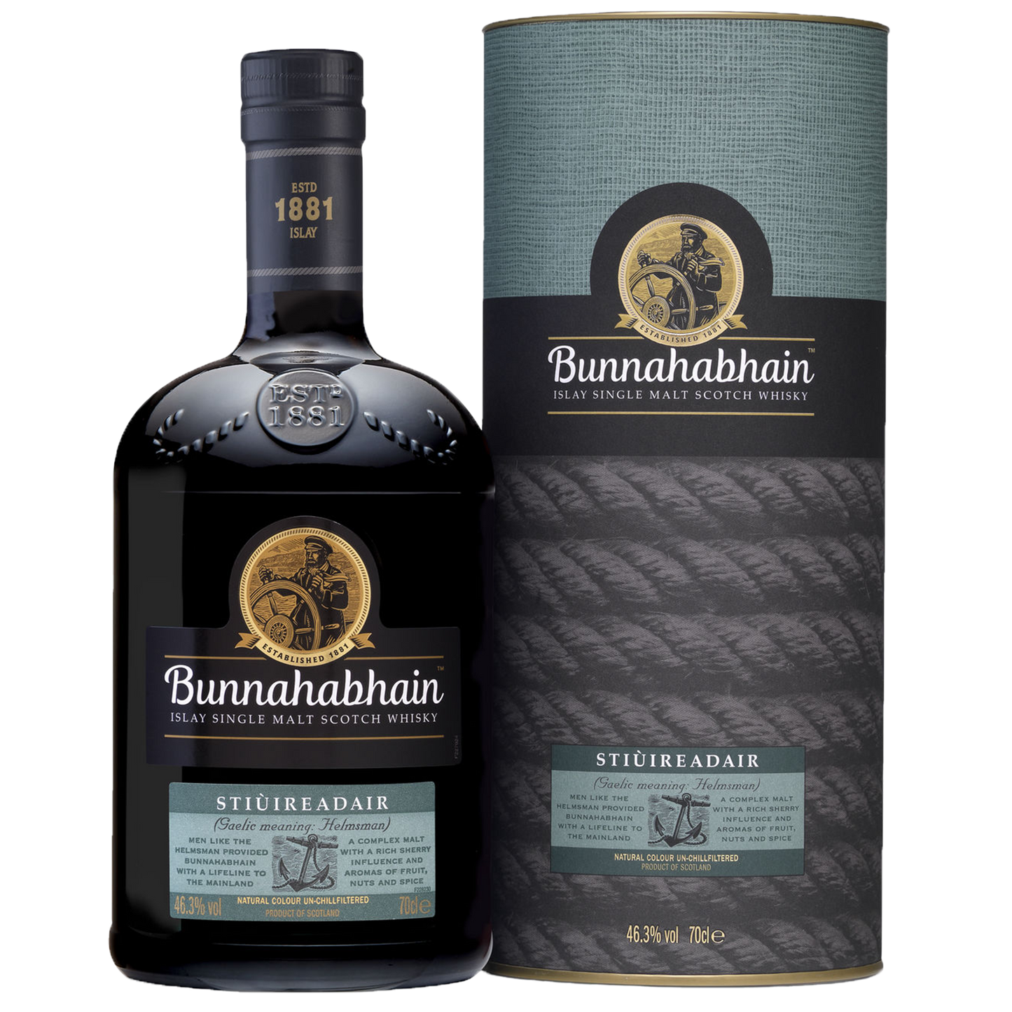 布納哈本 海洋之舵雙雪莉桶威士忌700ml  BUNNAHABHAIN STIUIREADAIR SHERRY WHISKY 700ml