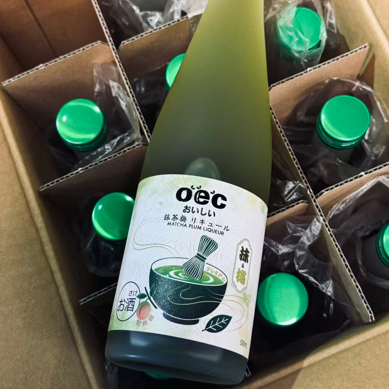 OEC抹茶梅酒500ml   OEC MATCHA UME LIQUEUR