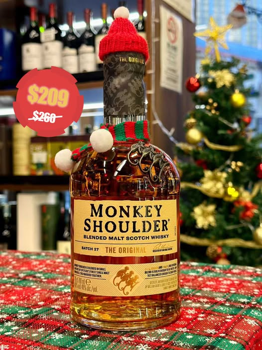 三隻猴子調和威士忌700ML  MONKEY SHOULDER BLENDED MALT SCOTCH WHISKY